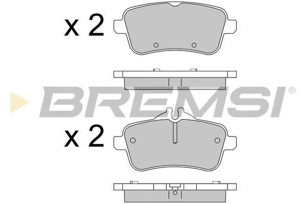 Гальмівні колодки зад. W166/X166 11- (TRW) BREMSI BP3538 (фото 1)