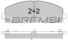 Гальмівні колодки пер. Fiat Freemont 11-/Dodge Caravan 08- (183x63.2x19.5) BREMSI BP3543 (фото 1)