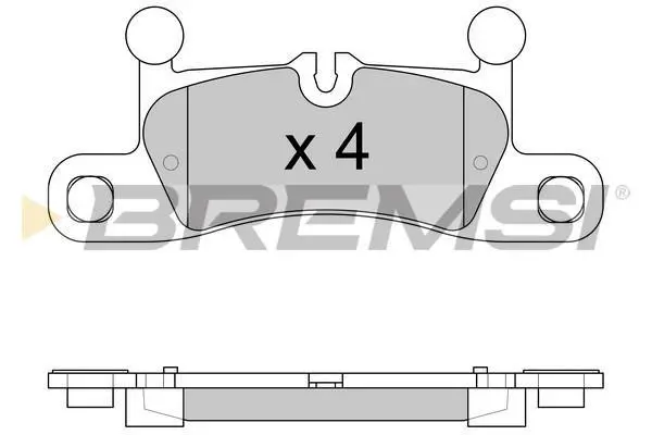 Гальмівні колодки зад. Porsche Cayenne (92A) 10- (Brembo) BREMSI BP3585 (фото 1)