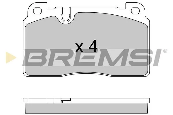 Гальмівні колодки пер. Audi A6/A7/Q5 10- (Brembo) BREMSI BP3592 (фото 1)
