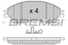 Гальмівні колодки пер. Suzuki SX4 S-cross/Vitara 13- (AKEBONO) BREMSI BP3603 (фото 1)