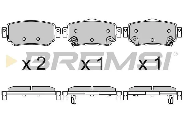 Гальмівні колодки зад. Nissan X-Trail/Qashqai II 13- (TRW) BREMSI BP3630 (фото 1)
