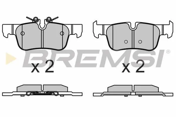 Гальмівні колодки зад. BMW 1 (F40) 19-/i3 (I01) 13-/X1 (F48) 14- (ATE-TEVES) BREMSI BP3633 (фото 1)