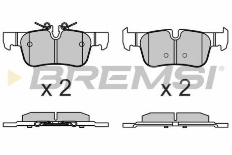 Гальмівні колодки зад. BMW 1 (F40) 19-/i3 (I01) 13-/X1 (F48) 14- (ATE-TEVES) BREMSI BP3633