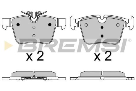 Гальмівні колодки зад. MB C-CLASS W205 13- (ATE-TEVES) BREMSI BP3642