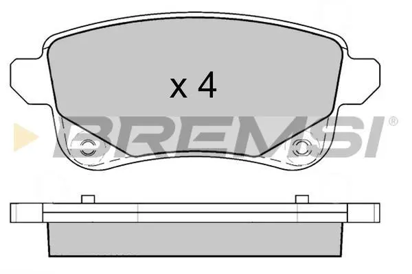 Гальмівні колодки зад. Megane IV 15- /Scenic III 09- (TRW) BREMSI BP3645 (фото 1)
