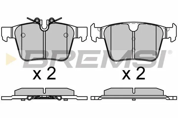 Гальмівні колодки зад. Volvo S60/S90/V60/V90/XC40/XC60/XC90 16- BREMSI BP3664 (фото 1)