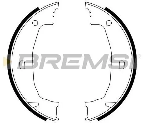 Колодки ручного гальма BMW 1(E81,E82,E88) 06-13/3(E46,E90) 99-11/Z4 03-09 (ATE) BREMSI GF0079 (фото 1)