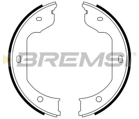 Колодки ручного гальма T5 03> (Bendix) BREMSI GF0081 (фото 1)