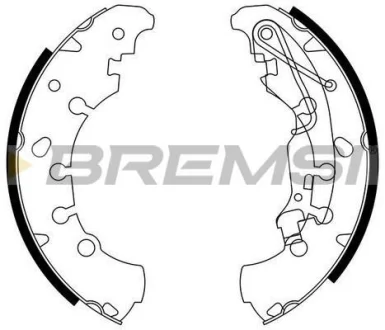 Гальмівні колодки зад. Idea/Punto 03- /Corsa 06- (Lockheed) BREMSI GF0140