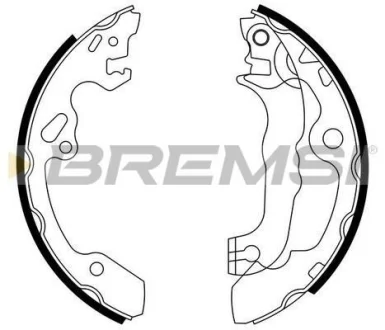 Гальмівні колодки зад. Focus 98- (203x38)(барабан) BREMSI GF0238