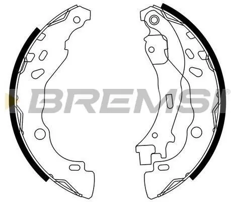 Гальмівні колодки зад. Citroen C2,C3 02- / (Bosch) BREMSI GF0291 (фото 1)