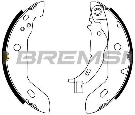 Колодки ручного гальма W168 97-04 (TRW) BREMSI GF0304 (фото 1)