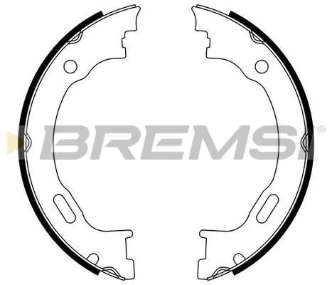 Колодки ручного гальма W163 98-05/ Dodge Charger 11- BREMSI GF0310 (фото 1)