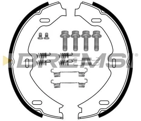 Колодки ручного гальма W220 98-05/ C215 99-06 BREMSI GF0311-1 (фото 1)