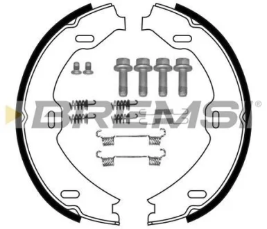 Колодки ручного гальма W220 98-05/ C215 99-06 BREMSI GF0311-1