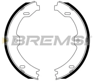 Гальмівні колодки зад. MB E-class (W211/W212) 1.8-5.5 02-09 (ATE-TEVES) BREMSI GF0312