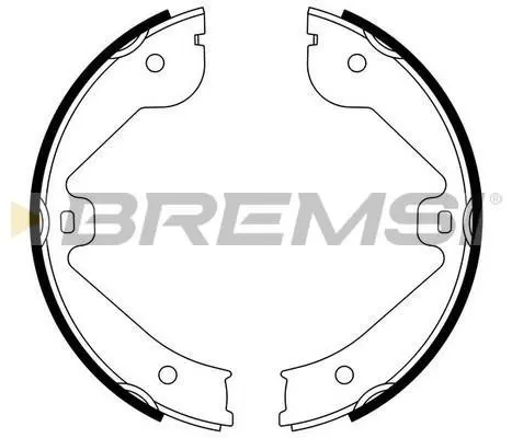 Колодки ручного гальма Touareg 02-10/Cayenne 02-07/LR III 02-12/Audi Q7 06-15 (VAG) BREMSI GF0314 (фото 1)