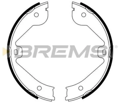 Колодки ручного гальма Touareg 02-10/Cayenne 02-07/LR III 02-12/Audi Q7 06-15 (VAG) BREMSI GF0314
