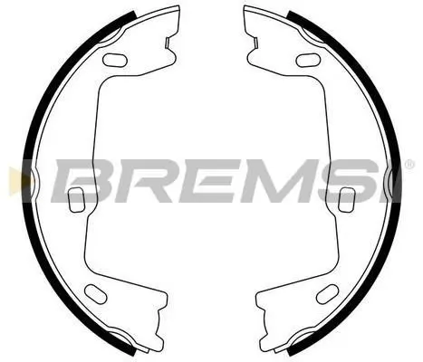 Колодки ручного гальма Opel Astra F 91-01/Vectra A,B 88-03 BREMSI GF0349 (фото 1)