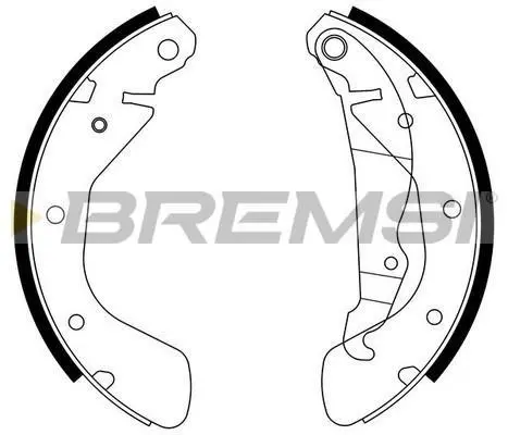 Гальмівні колодки зад. Opel Astra F 91-98/Corsa 82- (GM) BREMSI GF0353 (фото 1)