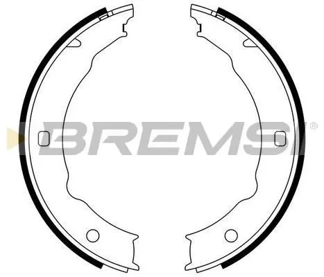 Колодки ручного гальма Peugeot 406 95-04/ 604 00- BREMSI GF0387 (фото 1)
