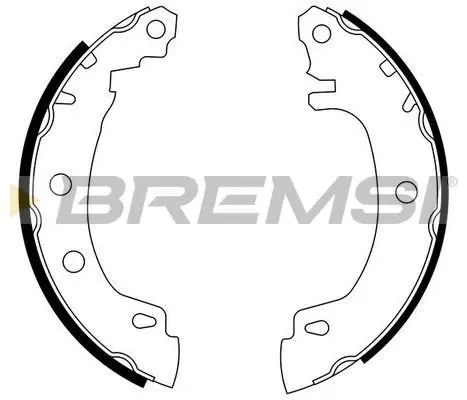 Гальмівні колодки зад. Renault Megane I 96-03,III 08- (Bendix) BREMSI GF0405 (фото 1)