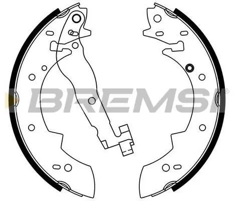 Гальмівні колодки зад. BMW 3 82-94/Peugeot 405 87-96/Volvo 340 (TRW) BREMSI GF0419 (фото 1)
