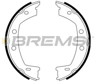 Гальмівні колодки зад. FREELANDER 2.0-3.2 06-14 (LUCAS GIRLING) BREMSI GF0442