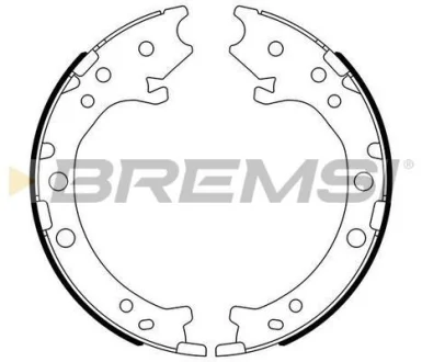 Колодки ручного гальма Honda CR-V 06-18 (200x35) (BOSCH) BREMSI GF0715