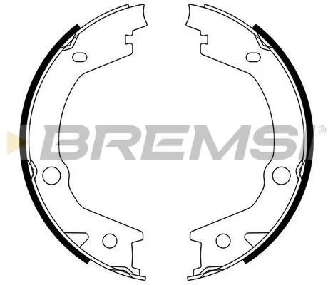 Колодки ручного гальма Hyundai Tucson,Sonata V 04-10/Kia Sportage 06- BREMSI GF0765 (фото 1)