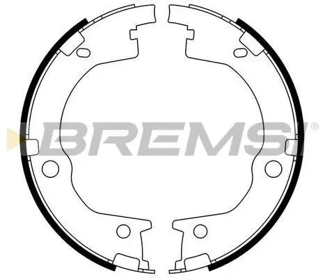 Колодки ручного гальма Hyundai Santa FE I,II 06-12/Kia Sorento 06- BREMSI GF0803 (фото 1)