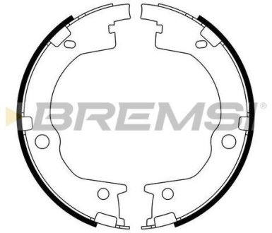 Колодки ручного тормоза Hyundai Santa FE I,II 06-12/Kia Sorento 06- BREMSI GF0803