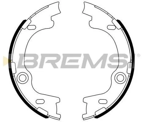 Колодки ручного гальма Ceed/i30/iX35/Sportage 06-15 BREMSI GF0804 (фото 1)