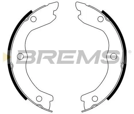Колодки ручного гальма Nissan X-Trail (T30) 01-13 BREMSI GF0870 (фото 1)
