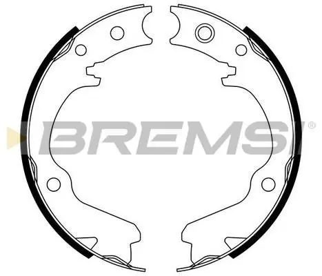Колодки ручного гальма Impreza 94- /Forester 97-08/Legasy 94-09 BREMSI GF0891 (фото 1)