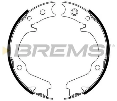 Колодки ручного гальма Impreza 94- /Forester 97-08/Legasy 94-09 BREMSI GF0891