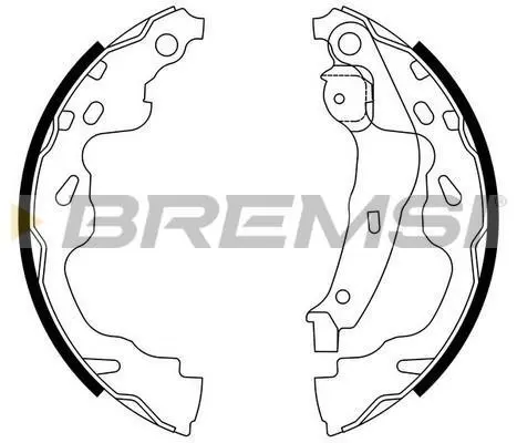 Гальмівні колодки зад. YARIS 1.0-1.5 99-05 (BOSCH) BREMSI GF0961 (фото 1)