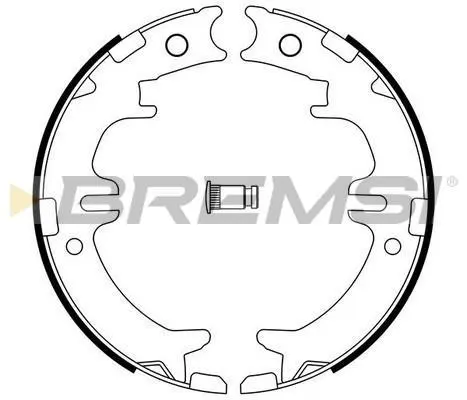 Колодки ручного гальма Lexus RX/IS/GS 93-08, Avensis/Previa/Rav4 90-06 BREMSI GF0964 (фото 1)