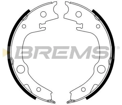 Колодки ручного гальма Corolla 02-07/Avensis 03-08/Echo 99-05 BREMSI GF0966 (фото 1)