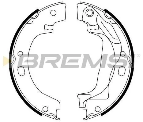 Гальмівні колодки зад. COROLLA 1.4-2.0 00-07 (LUCAS GIRLING) BREMSI GF0970 (фото 1)