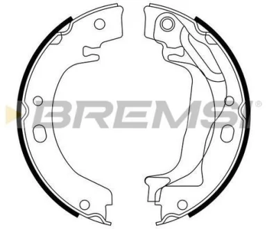 Гальмівні колодки зад. COROLLA 1.4-2.0 00-07 (LUCAS GIRLING) BREMSI GF0970