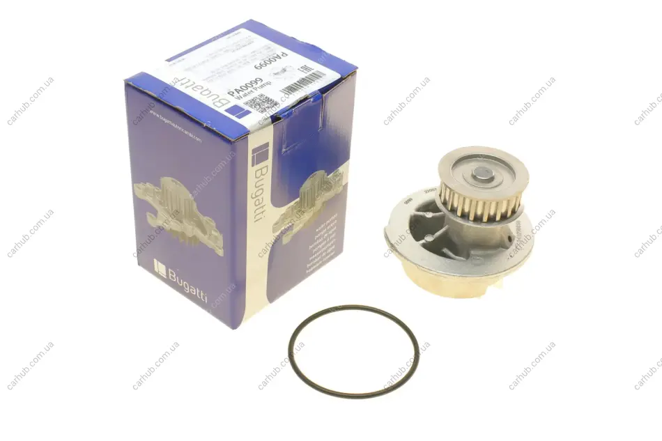 Помпа води Opel Astra F/G/Combo/Corsa A/B/Kadett D/E/Vectra 1.4/1.6/i/Si 79-04 (B/B) (8 лоп) BUGATTI PA0099 (фото 1)
