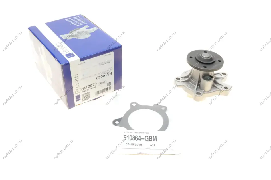 Помпа води Mini Mini 1.4d 03-06/Toyota Corolla 1.4D-4D 04-08/13-18/Auris 1.4D-4D 13-18 (R/B) (6 лоп) BUGATTI PA10029 (фото 1)