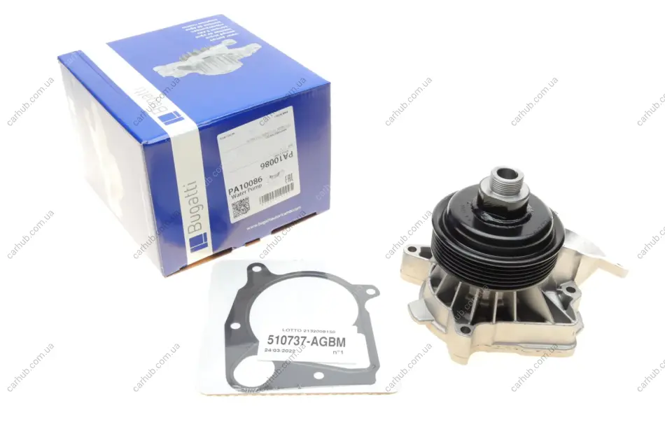Помпа води BMW 3 (E46/E90)/5 (E60)/X5 (E53) 2.0/3.0d 03-10 (M47/M57) BUGATTI PA10086 (фото 1)
