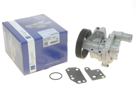 Помпа води Ford Transit VII/VIII 2.4DI/TDCi/TDE 00-14 (R/B) (8 лоп.) (7 кан.) (с корпусом) BUGATTI PA10095
