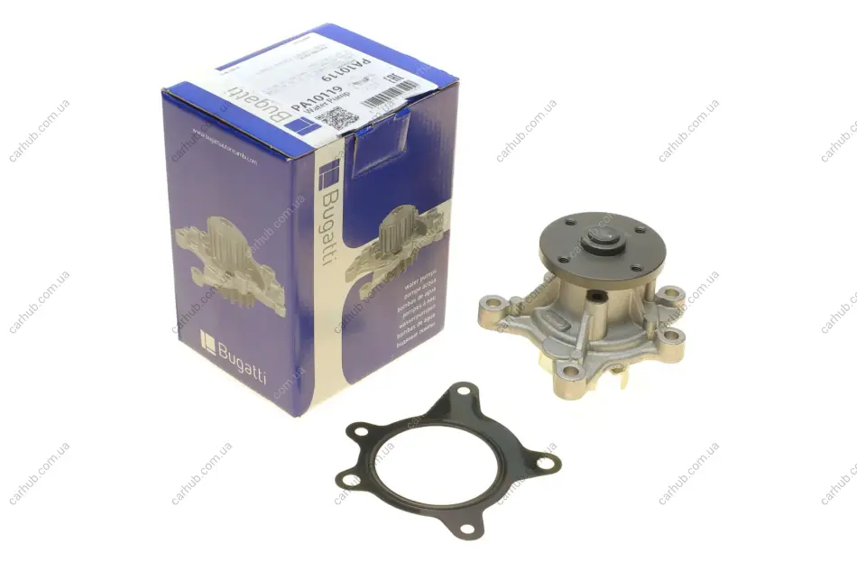 Помпа води Hyundai Accent/i20/i30/Kia Cee\'d/Carens/Cerato/Soul 1.4/1.6/1.6CVVT 07- BUGATTI PA10119 (фото 1)