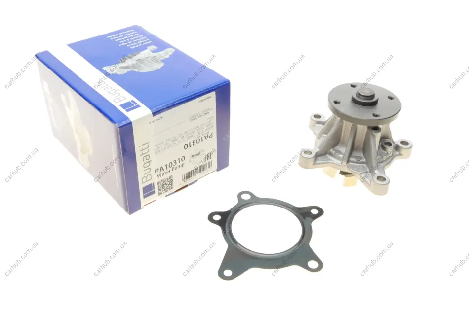 Помпа води Hyundai Accent/Elantra/i20/i30/i40/Tucson/Kia Ceed/Sportage/Rio 1.4/1.6 10- (R/B)(6 лоп) BUGATTI PA10310 (фото 1)