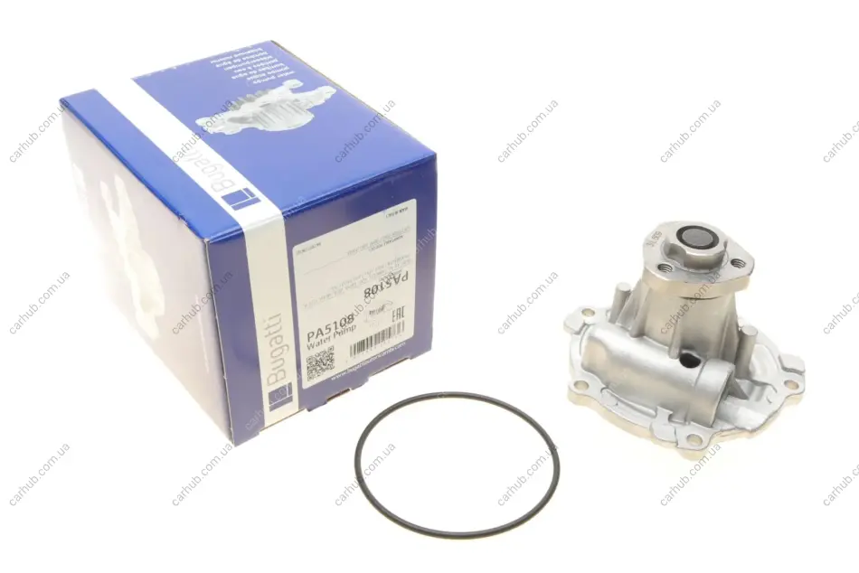 Помпа води Audi A4/A6/Skoda Felicia/VW Golf/Caddy/Passat/Polo 1.9D/TDI/SDI 95- (R/B)(6лоп) BUGATTI PA5108 (фото 1)