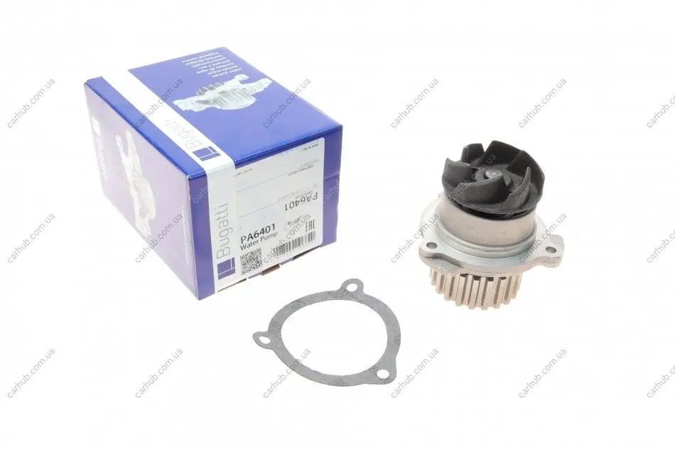 Помпа води Lada 2110-2111 1.5/1.5 16V/1.6 97-12 /Lada 2108-2115 1.1/1.3/1.5 91-13/Kalina 1.6 10-13 BUGATTI PA6401 (фото 1)